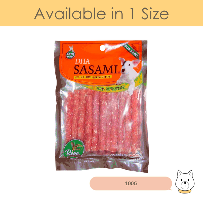 Bow Wow Chicken Rice Sasami Stick Dog Treat 100g