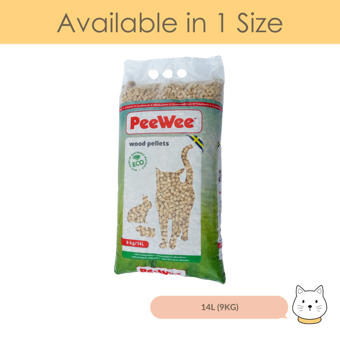 PeeWee Eco Wood Cat Litter 14L (9kg)