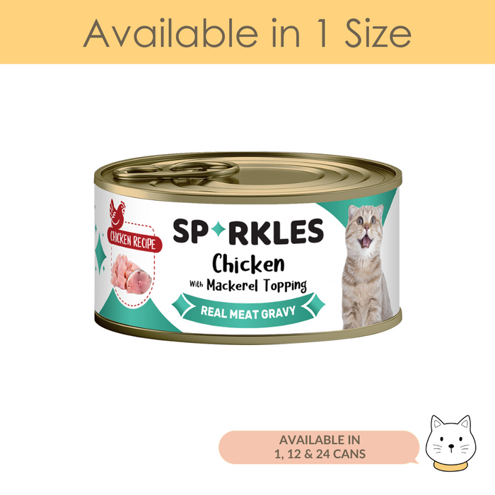 Sparkles Colours Chicken & Mackerel Wet Cat Food 2.5oz (70g)