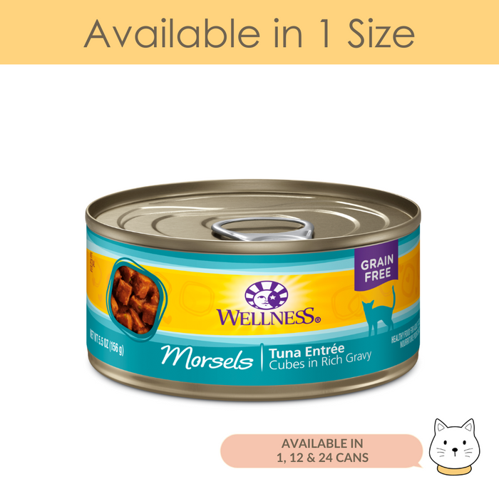 Wellness Complete Health Morsels Tuna Entrée Wet Cat Food 5.5oz (156g)