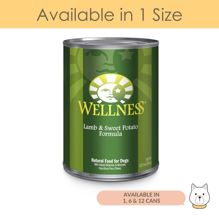 Wellness Complete Health Lamb & Sweet Potato Wet Dog Food 12.5oz (345g)