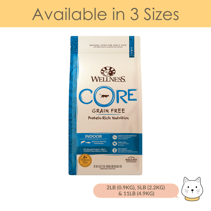 Wellness Core Indoor (Salmon & Herring Meal) Dry Cat Food