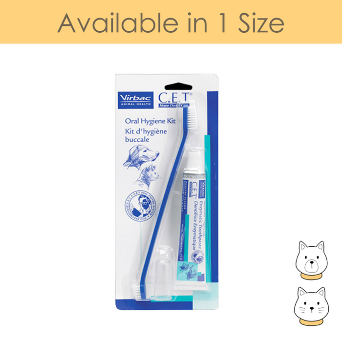Virbac C.E.T Oral Hygiene Kit for Cats & Dogs