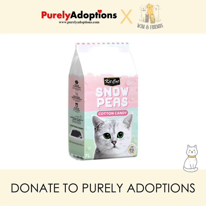 [DONATE] Kit Cat Snow Peas Cotton Candy Cat Litter 7L x 6 bags