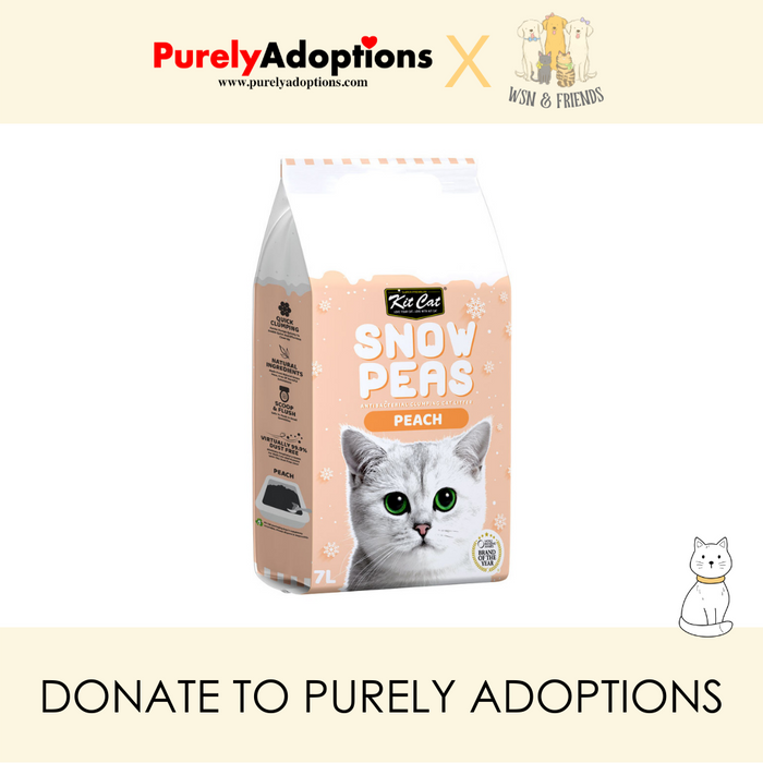 [DONATE] Kit Cat Snow Peas Peach Cat Litter 7L x 6 bags