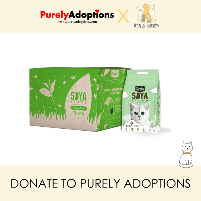 [DONATE] Kit Cat Soybean Soya Clump Green Tea Cat Litter 7L x 6 bags