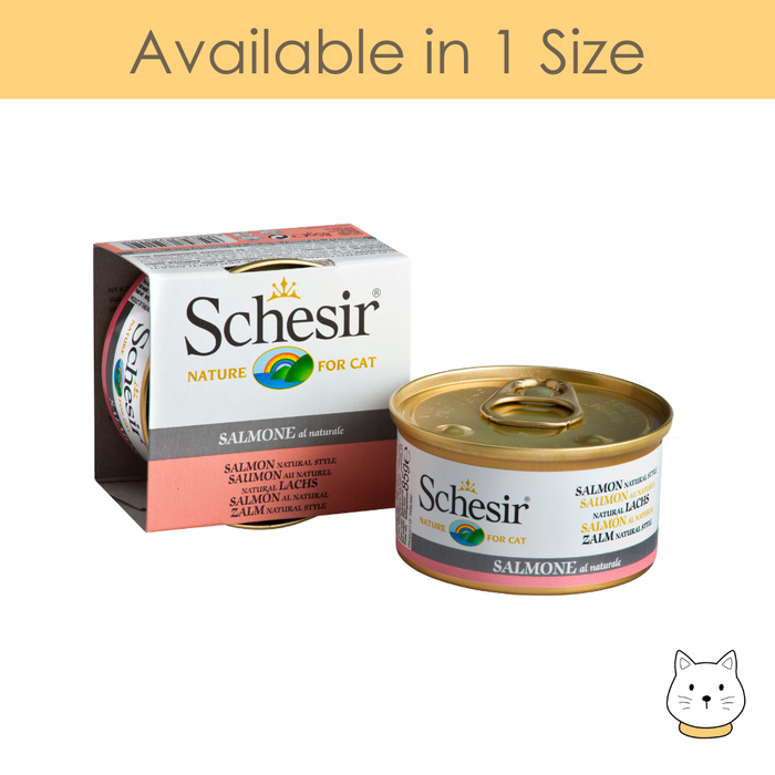 Schesir Salmon Natural Style Wet Cat Food 85g