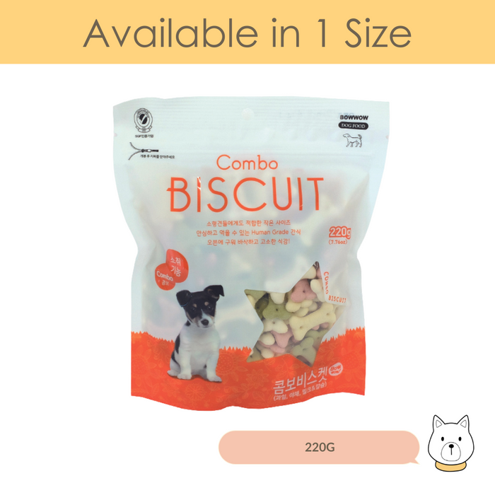 Bow Wow Combo Biscuit Dog Treat 220g