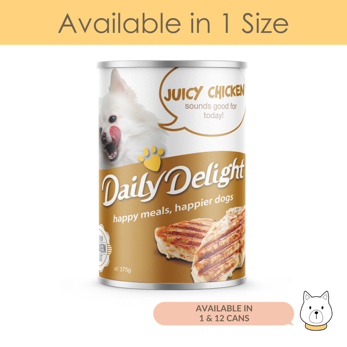 Daily Delight Juicy Chicken Wet Dog Food 375g