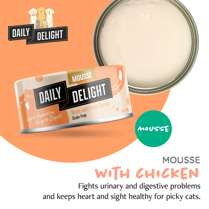 Daily Delight Mousse with Chicken Wet Cat Food 80g
