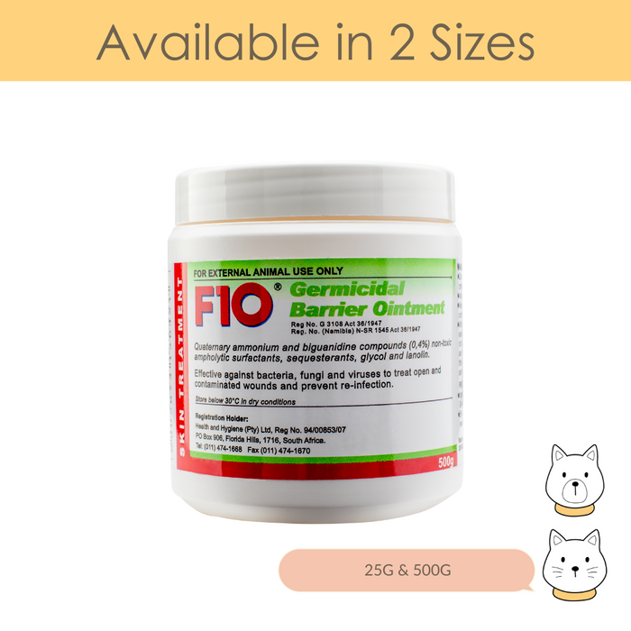 F10 Germicidal Barrier Ointment for Pets