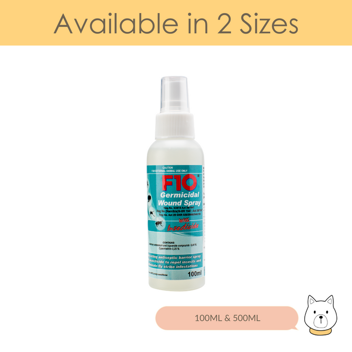 F10 Germicidal Wound Spray with Insecticide (NOT FOR CATS)