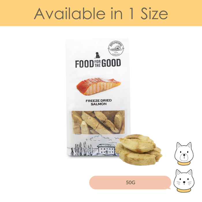 Food For The Good Freeze Dried Salmon Cat & Dog Treat 50g