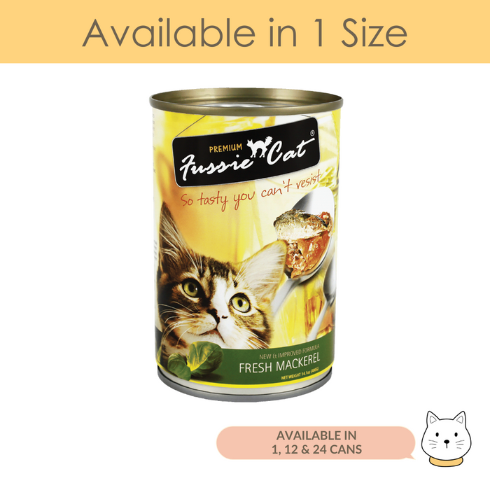 Fussie Cat Fresh Mackerel Wet Cat Food 400g
