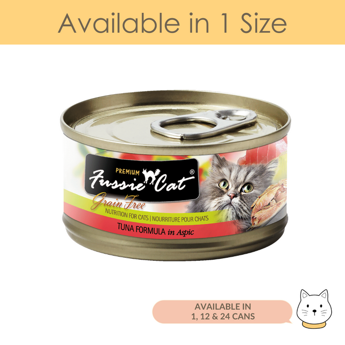 Fussie Cat Black Label Premium Tuna Wet Cat Food 80g