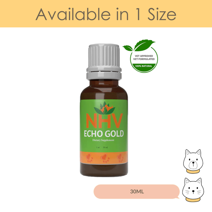 NHV Echo Gold for Dogs & Cats Ear Care 30ml