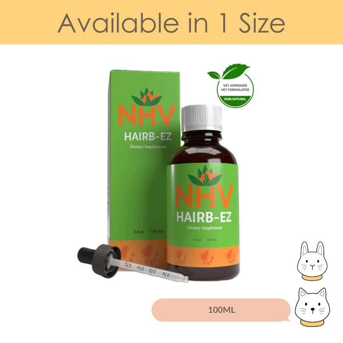NHV HAIRB-EZ Dietary Supplement for Cats and Rabbits 100ml
