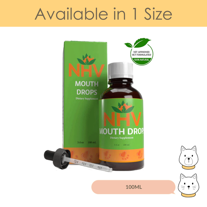 NHV Mouth Drops Dietary Supplement for Dogs & Cats 100ml