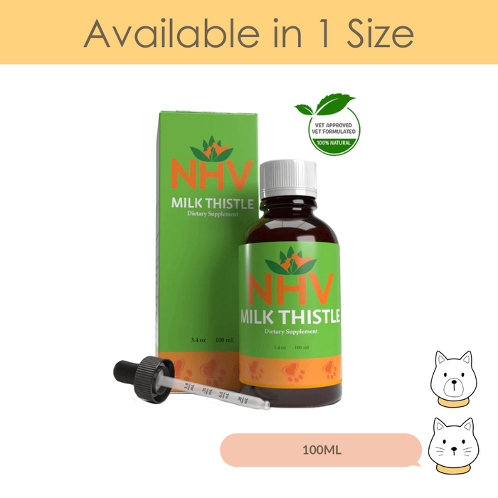 NHV Milk Thistle Dietary Supplement for Pets 100ml