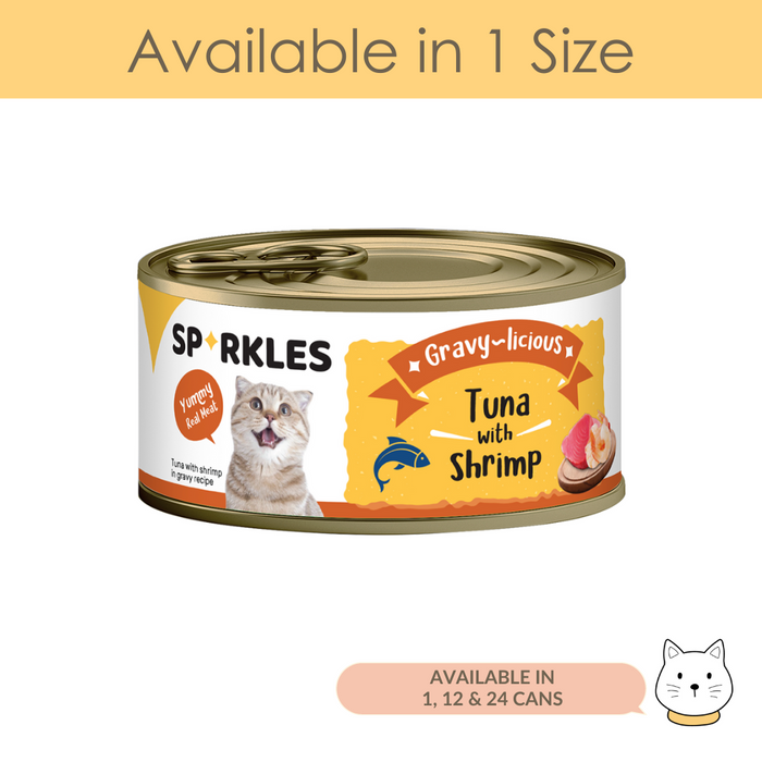 Sparkles Gravylicious Tuna & Shrimp Wet Cat Food 80g