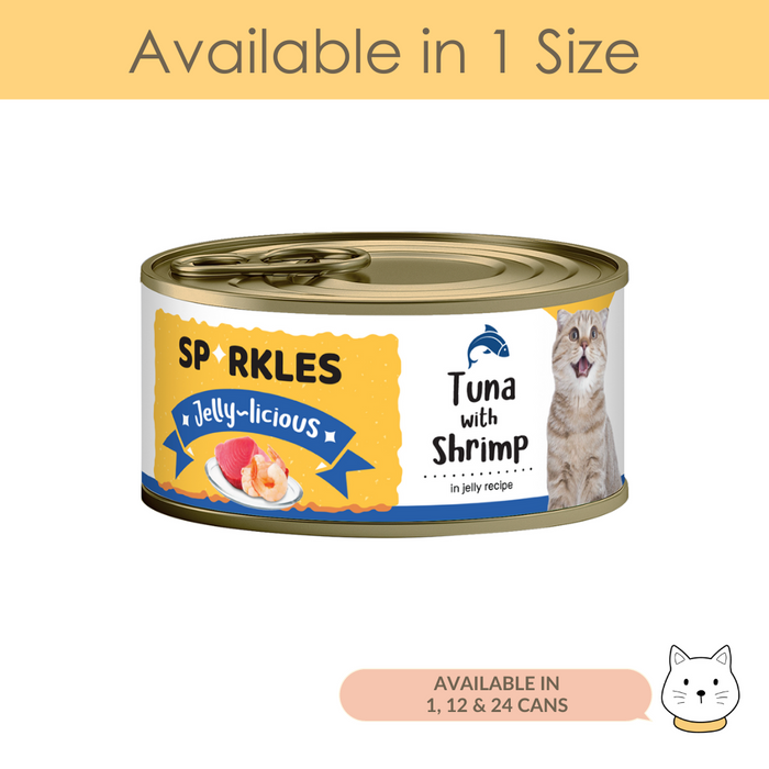 Sparkles Jellylicious Tuna & Shrimp Wet Cat Food 80g