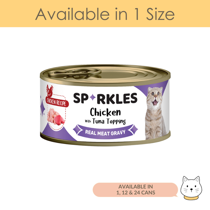 Sparkles Colours Chicken & Tuna Wet Cat Food 2.5oz (70g)