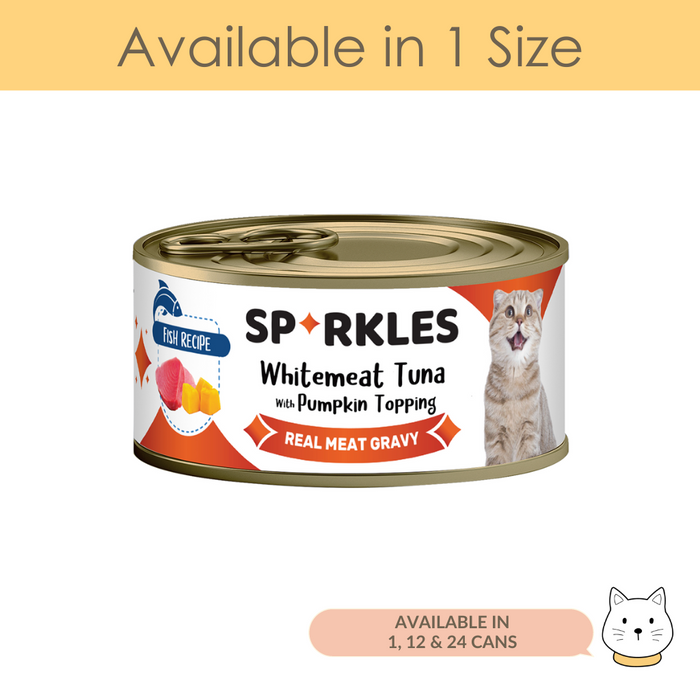 Sparkles Colours Whitemeat Tuna & Pumpkin Wet Cat Food 2.5oz (70g)