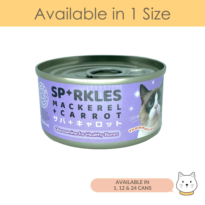 Sparkles Mackerel & Carrot Wet Cat Food 2.5oz (70g)