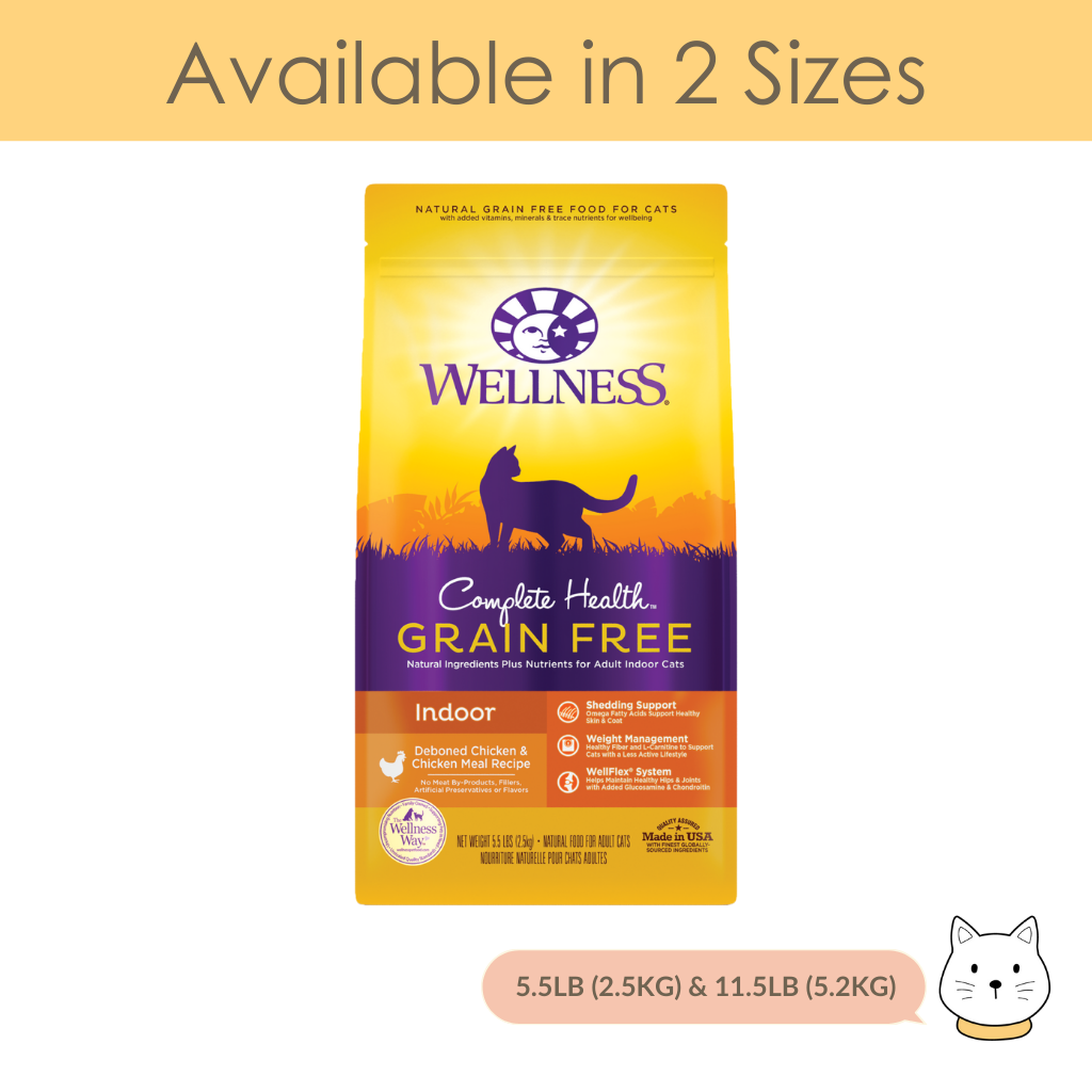 Wellness complete health natural best sale grain free dry cat food