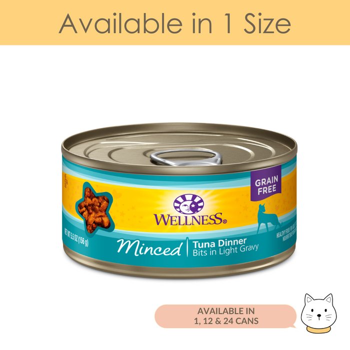Wellness Complete Health Minced Tuna Dinner Wet Cat Food 5.5oz (156g)