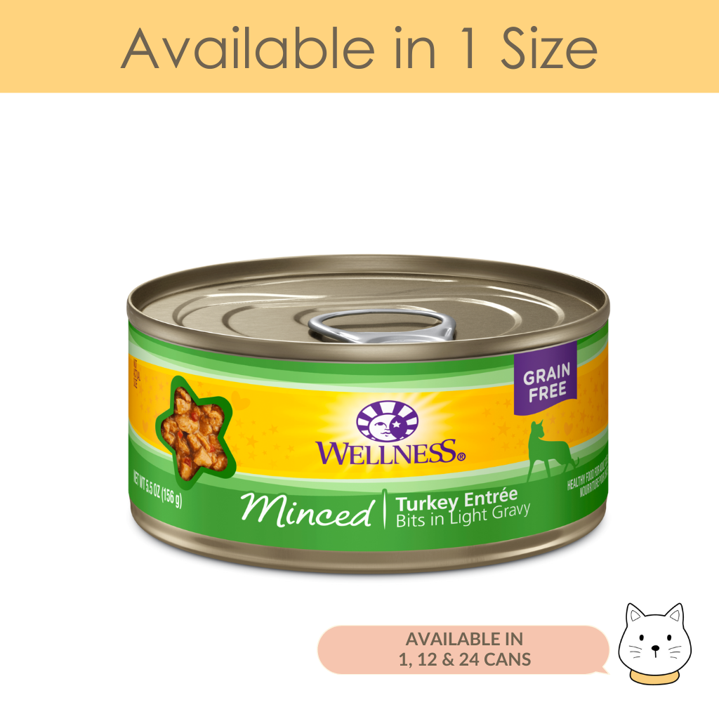 Wellness Complete Health Minced Turkey Entr e Wet Cat Food 5.5oz