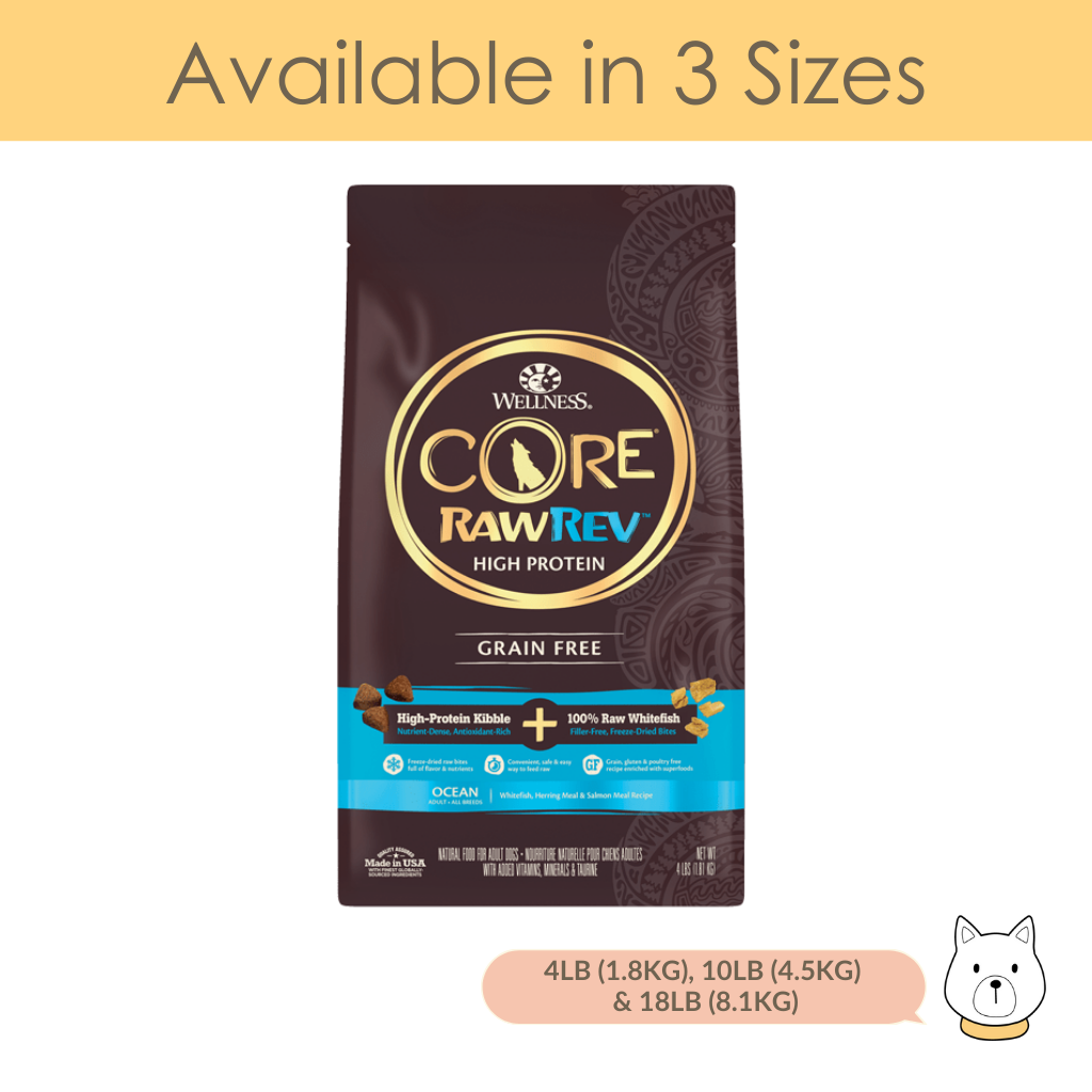 Wellness Core RawRev Ocean Kibble/Freeze-Dried Dog Food — WSN