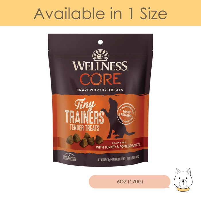Wellness Core Tiny Trainers Turkey & Pomegranate Dog Treats 6oz (170g)