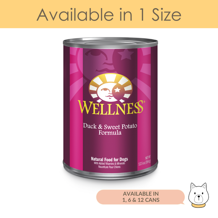 Wellness Complete Health Duck & Sweet Potato Wet Dog Food 12.5oz (345g)