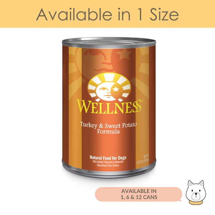 Wellness Complete Health Turkey & Sweet Potato Wet Dog Food 12.5oz (345g)