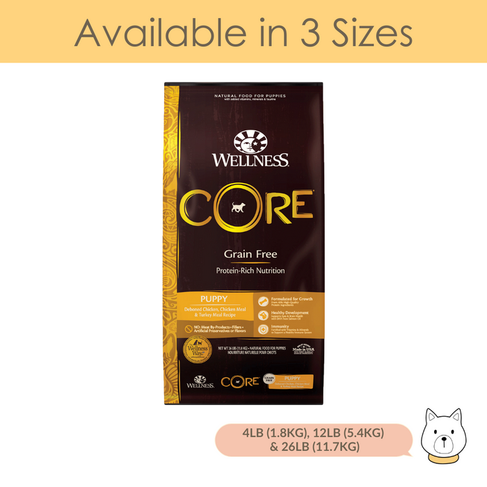 Wellness Core Grain Free Puppy Dry Dog Food