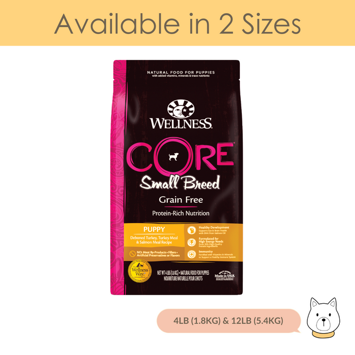 Wellness Core Small Breed Grain Free Puppy Dry Dog Food