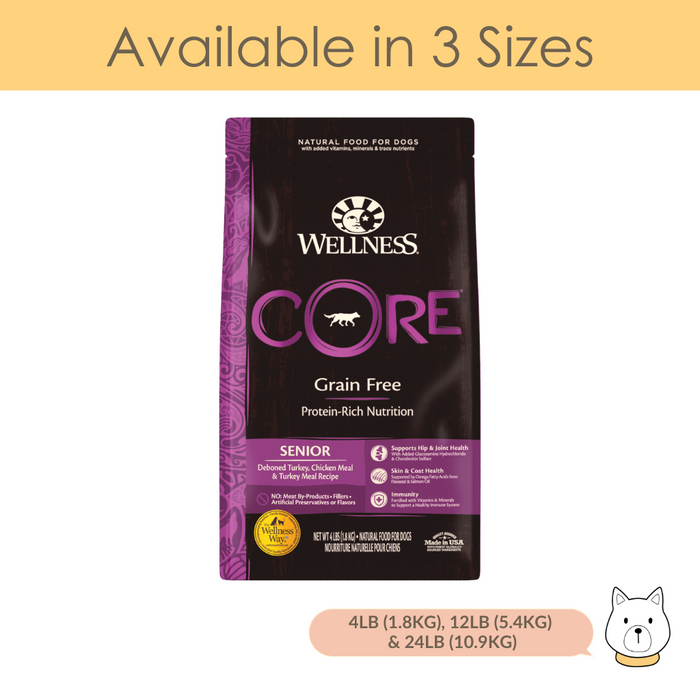 Wellness Core Grain Free Senior Dry Dog Food