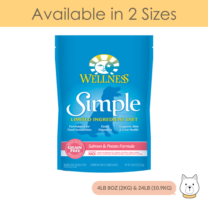 Wellness Simple Solutions Grain Free Salmon & Potato Dry Dog Food