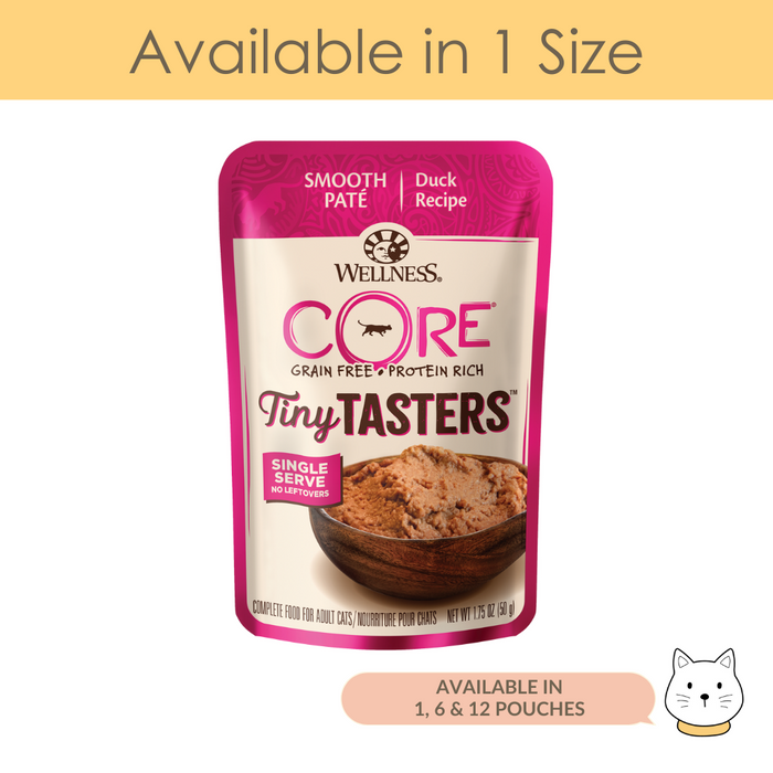 Wellness Core Tiny Tasters Duck Wet Cat Food 1.75oz (50g)