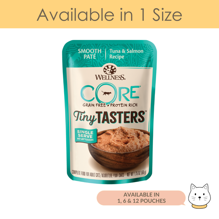 Wellness Core Tiny Tasters Tuna & Salmon Wet Cat Food 1.75oz (50g)