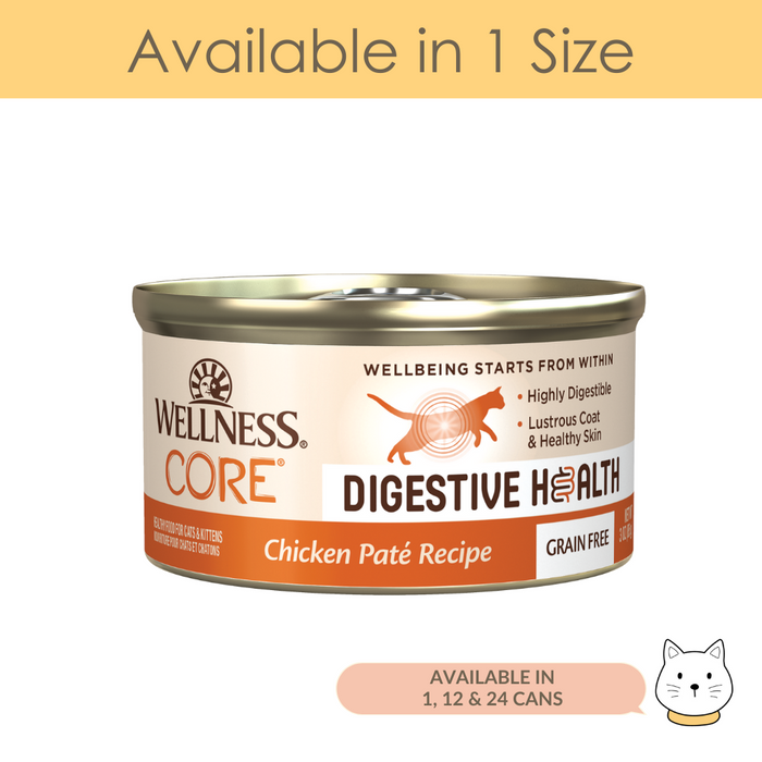 Wellness Core Digestive Health Chicken Wet Cat Food 3oz (85g)
