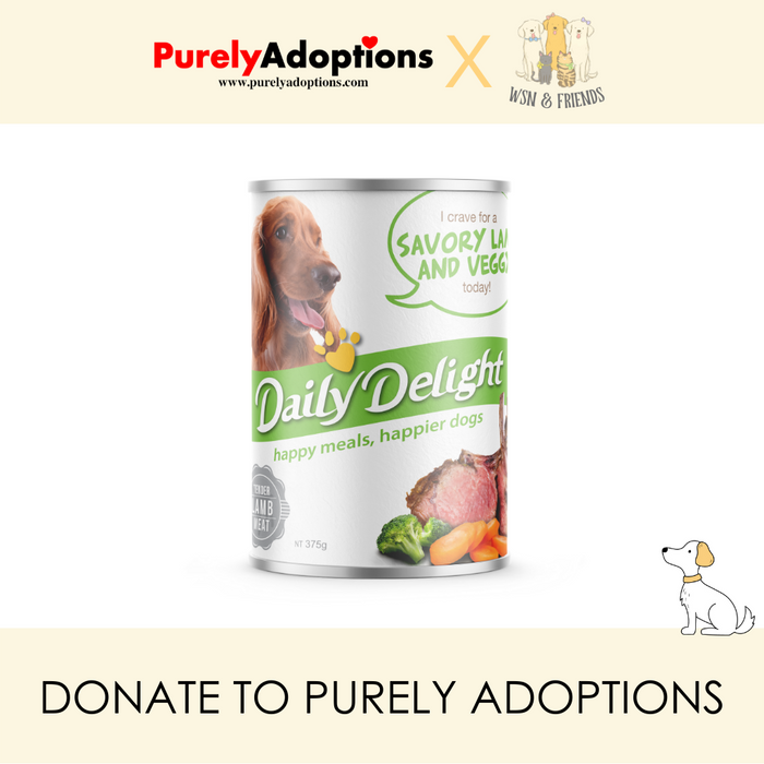 [DONATE] Daily Delight Savory Lamb and Veggy Wet Dog Food 375g x 24 cans (1 Carton)