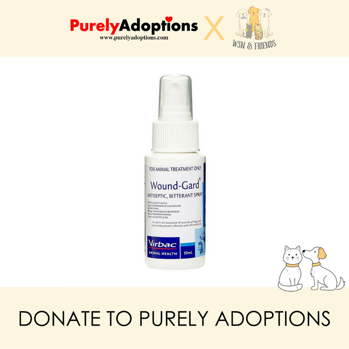 [DONATE] Virbac Wound Gard Antiseptic Bitterant Spray For Cats & Dogs 50ml