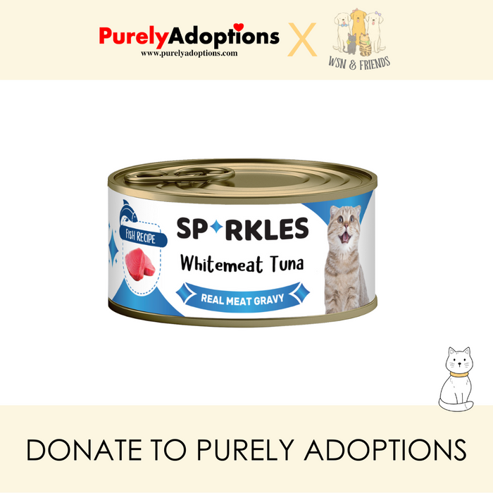 [DONATE] Sparkles Colours Whitemeat Tuna Wet Cat Food 70g x 24 cans (1 Carton)