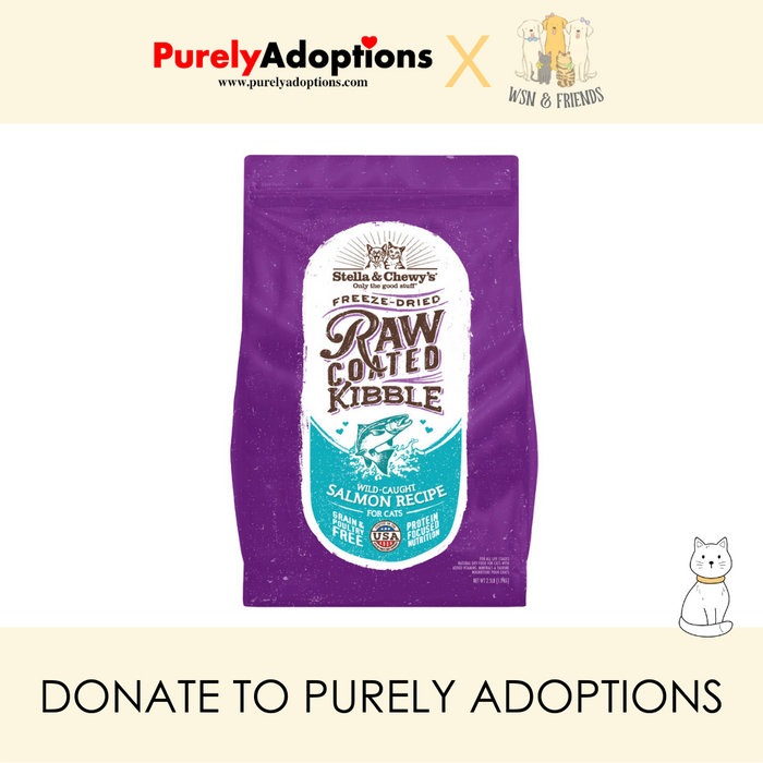 [DONATE] Stella & Chewy's Freeze-Dried Raw Coated Kibble Salmon Recipe Cat Food (2 sizes)