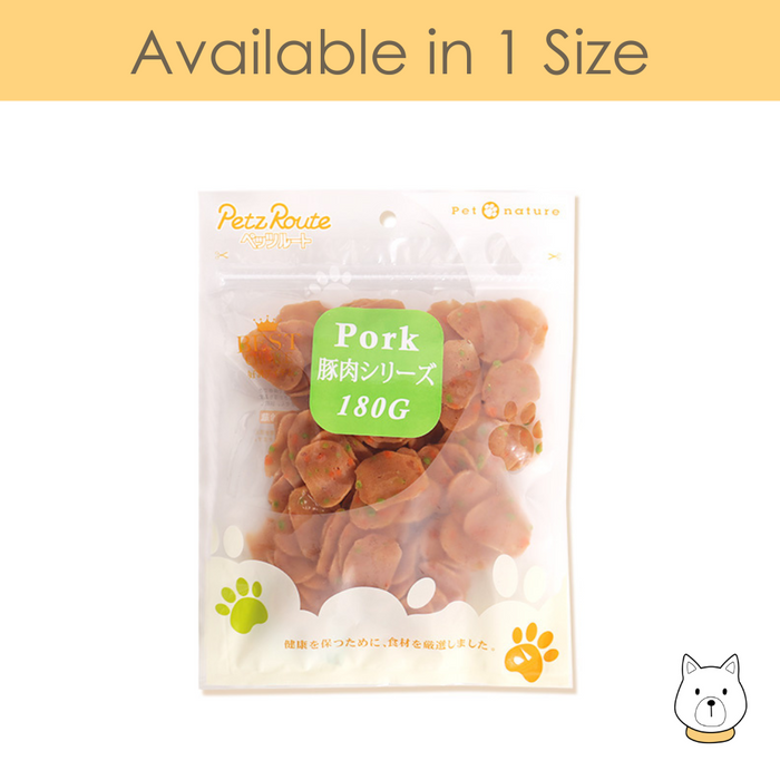 Petz Route Pork Chips with Vegetable Dog Treat 180g