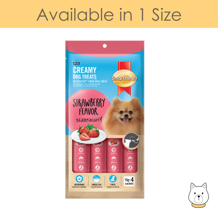 [MIX & MATCH] SmartHeart Creamy Dog Treat 15g x 4