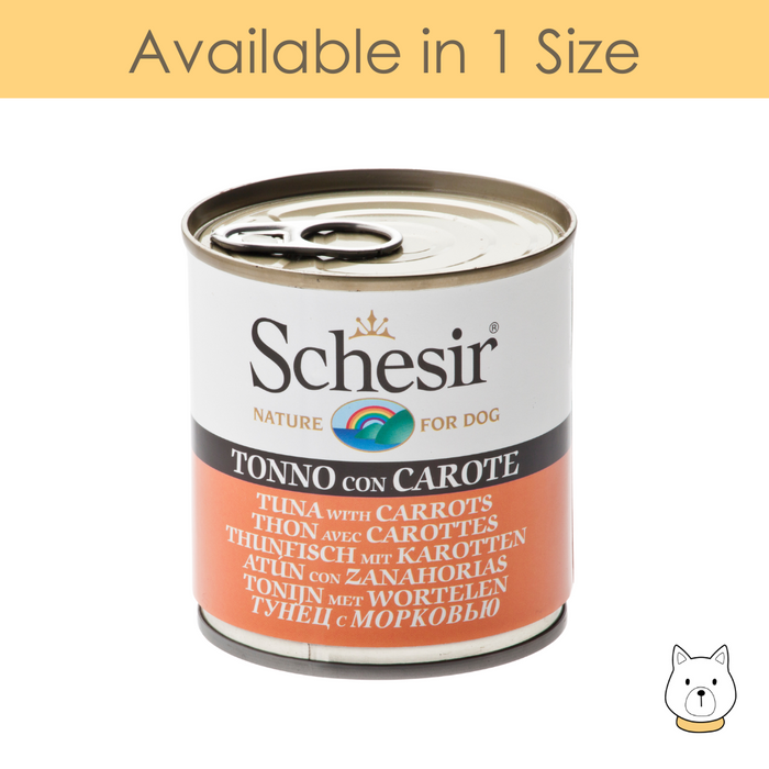 Schesir Tuna with Carrots Wet Dog Food 285g
