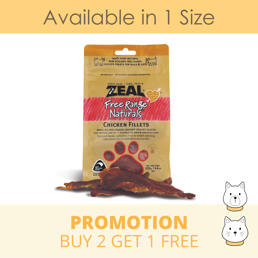 Zeal Chicken Fillets Cat Dog Treat 125g WSN Friends